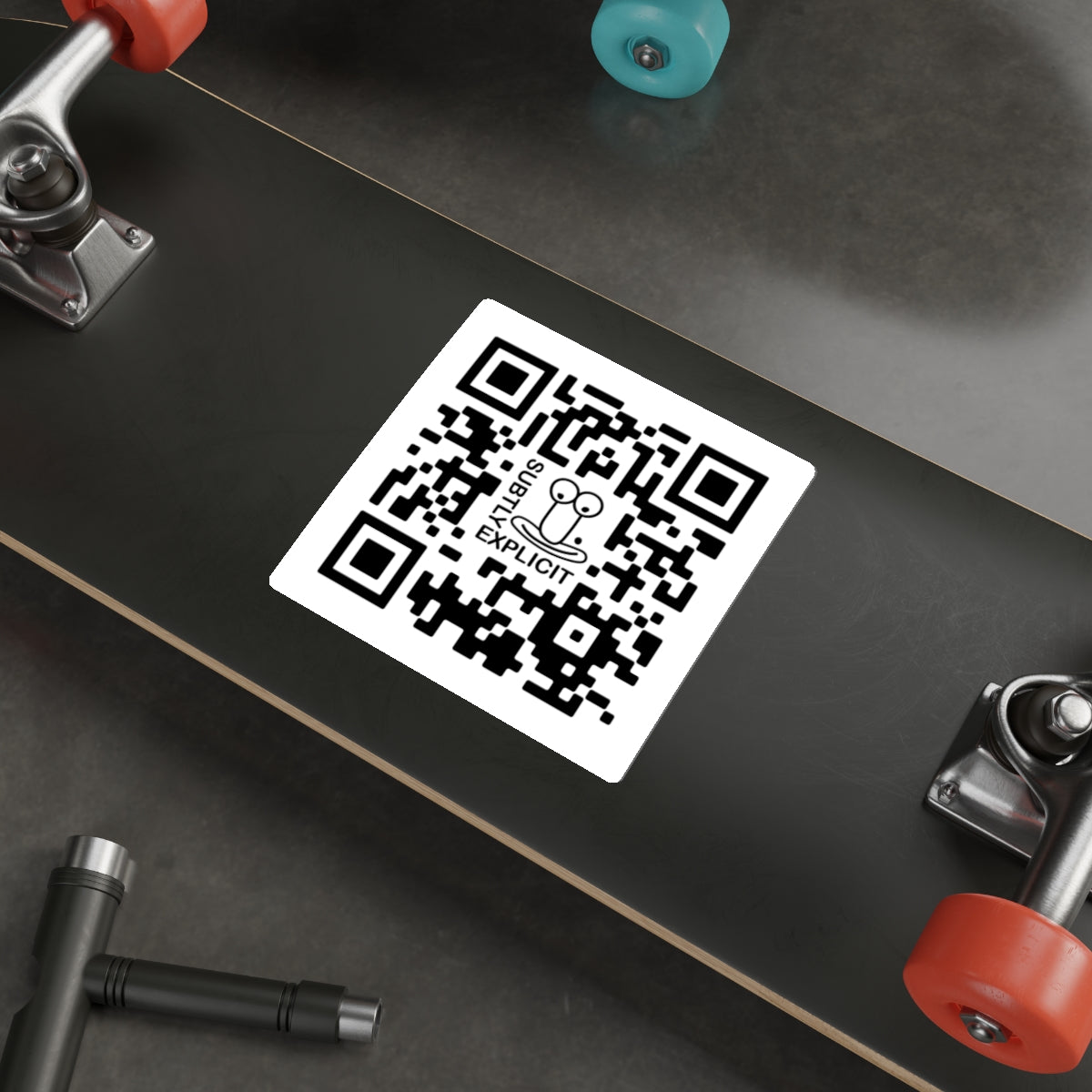 Subtly Explicit QR Sticker