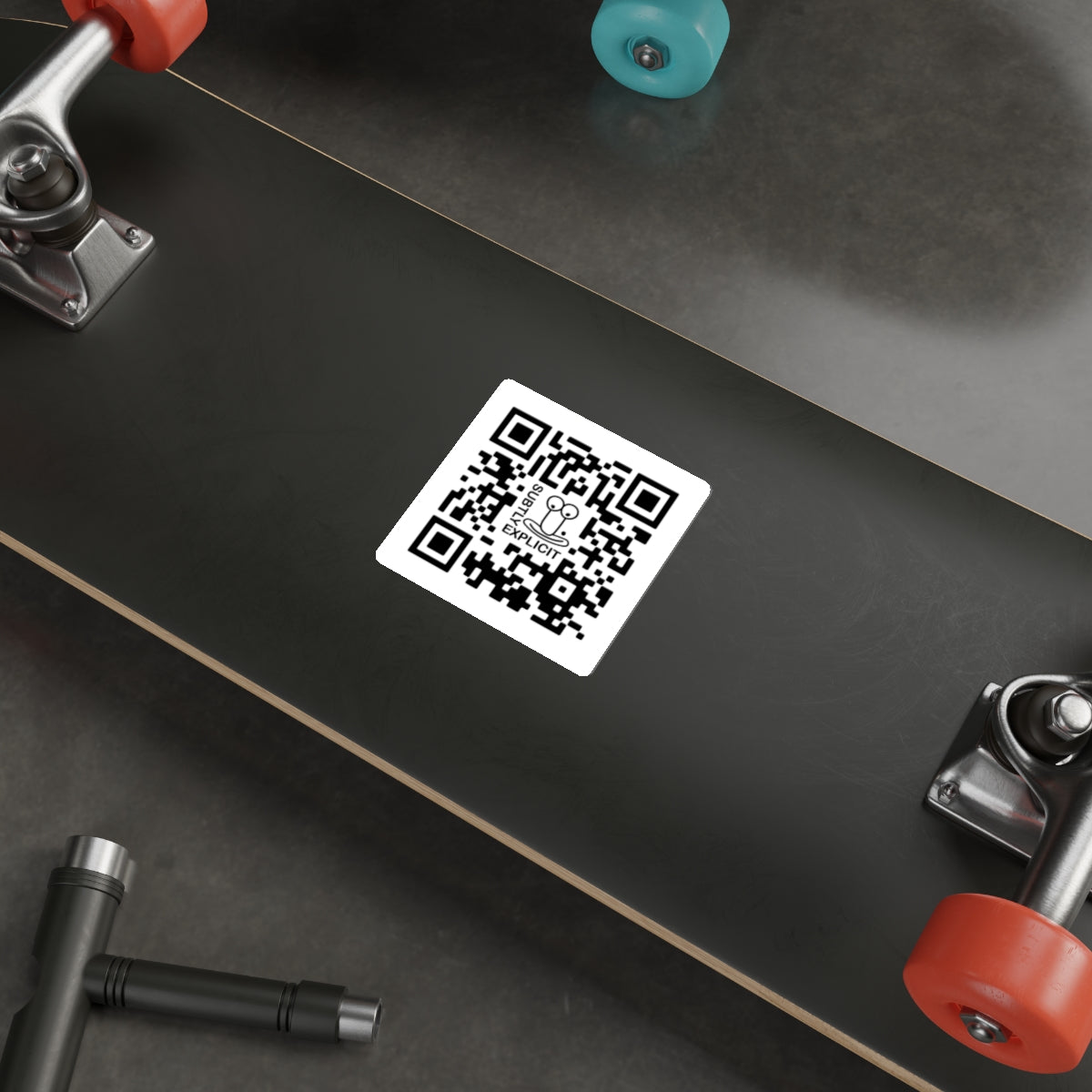 Subtly Explicit QR Sticker