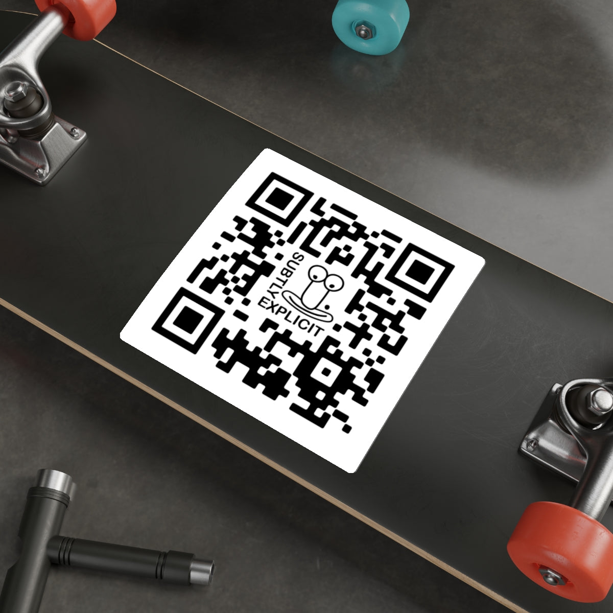 Subtly Explicit QR Sticker