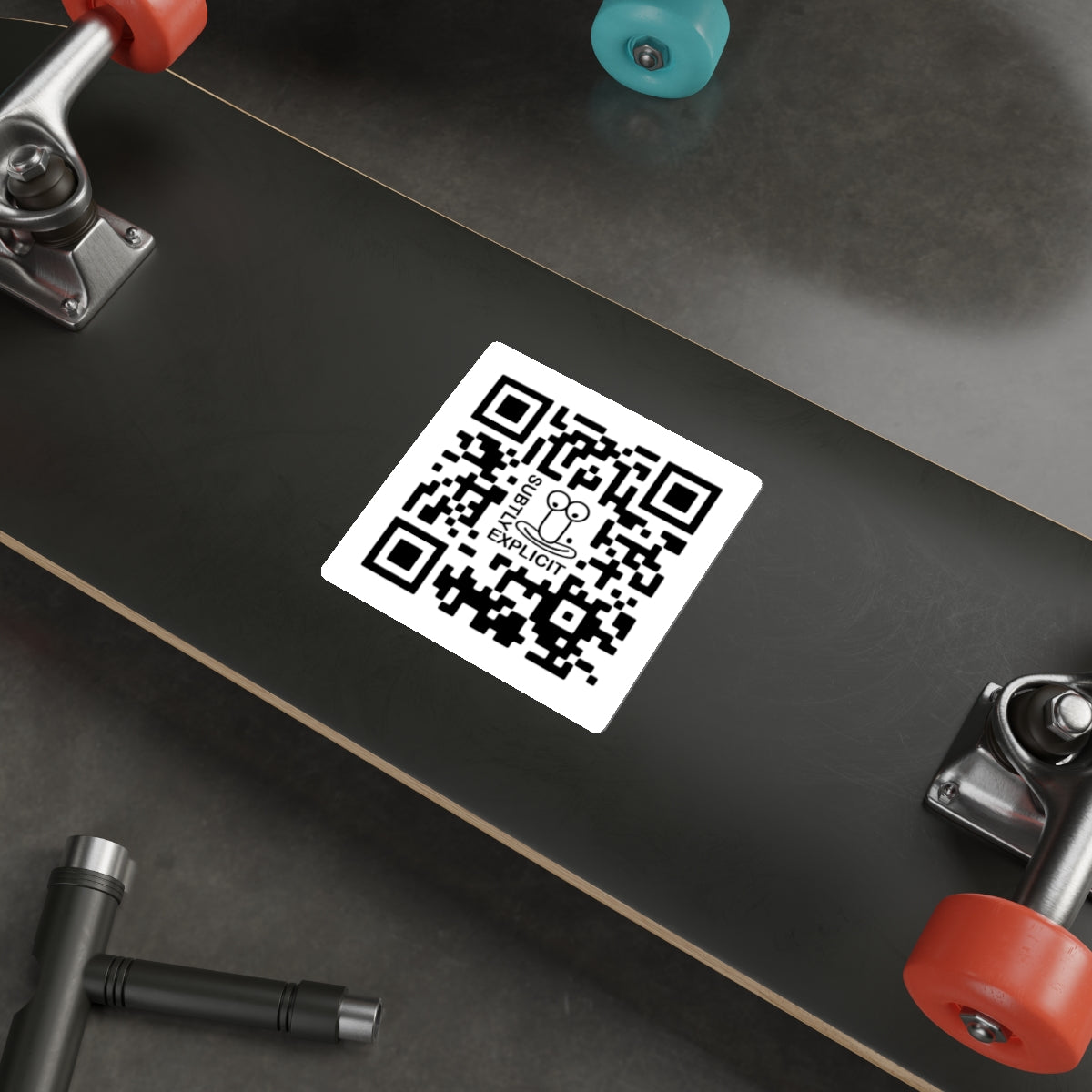 Subtly Explicit QR Sticker